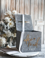  CARD BOXES velvet card boxes  Gift Card Box & Sign Set, Velvet grey wedding wishing well money gift card box, Personalized Wedding Card Box, Grey Luxury Card Box, Wedding Card Box with Lid, Grey Wedding Money Box, Wedding Card Box20