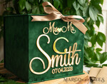  CARD BOXES velvet card boxes Gift Card Box, Velvet Green wedding wishing well money gift card box, Personalized Wedding Card Box, Luxury Greenery Card Box, Wedding Green and Gold Card Box with Lid, Wedding Money Box, Emerald Green Wedding Card Box10