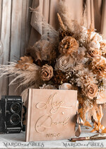  CARD BOXES velvet card boxes Velvet Set Card Box Guestbook & Sign, Wedding Card Box with Lid Instant Instax Guestbook, Beige Wedding Money Box Sing Guestbook Set, Nude Card Box with slot and cards and gift Arch acrylic sign set37
