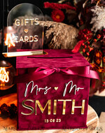  CARD BOXES velvet card boxes burgundy Card Box & arch acrylic sign , Maroon Wedding Card Box with Lid, Marsala Wedding Money Box, Wedding Card Box with slot  cards & gift Arch acrylic sign set33