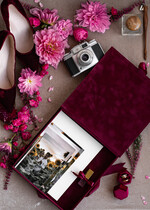 FOTOALBUM/ FOTOBOX Velvet Foto Box Fotografen Box Burgunder große Samt-Fotobox, kastanienbraune Fotografenbox, Marsala Gold Hochzeitsgedächtnisbox, Goldspiegel maßgeschneiderte Aufbewahrungsbox, Fotografengeschenke für Kunden, Hochzeitsbilder Verpackung, maßgeschneiderte Fotografie Kupferbox16