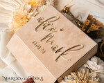 PHOTO ALBUM/ PHOTO BOX  Velvet Photo Box Photographer Box  Tan Velvet Photo Box Photographer Box Wedding Memory Box, Beige Custom Keepsake Box, Taupe Photographer Gifts for Clients, Wedding Pictures packaging, Custom photography Nude box38