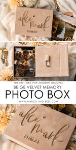 PHOTO ALBUM/ PHOTO BOX  Velvet Photo Box Photographer Box  Tan Velvet Photo Box Photographer Box Wedding Memory Box, Beige Custom Keepsake Box, Taupe Photographer Gifts for Clients, Wedding Pictures packaging, Custom photography Nude box38