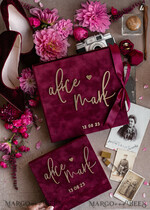 PHOTO ALBUM/ PHOTO BOX  Velvet Photo Box Photographer Box  Memory Bundle Burgundy Velvet Photo Boxes set of 2 , Large  Maroon Photographer Box, Regular Marsala Gold Wedding Memory Box, Gold Mirror Custom Keepsake Box, Photographer Gifts for Clients, Wedding Pictures packaging, Custom photography Copper box29