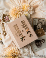 PHOTO ALBUM/ PHOTO BOX  Velvet Photo Box Photographer Box  Tan Velvet Photo Box Photographer Box Wedding Memory Box, Beige Custom Keepsake Box, Taupe Photographer Gifts for Clients, Wedding Pictures packaging, Custom photography Nude box34