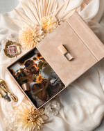 PHOTO ALBUM/ PHOTO BOX  Velvet Photo Box Photographer Box  Tan Velvet Photo Box Photographer Box Wedding Memory Box, Beige Custom Keepsake Box, Taupe Photographer Gifts for Clients, Wedding Pictures packaging, Custom photography Nude box34