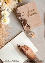 PHOTO ALBUM/ PHOTO BOX  Memory Bundle PhotoBox Gustbooks Vows Beige Velvet Bundle Wedding Keepsake Set- Guestbook & sign, His Hers Wedding Vows, Photobox for pictures30