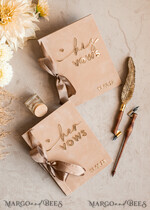 PHOTO ALBUM/ PHOTO BOX  Memory Bundle PhotoBox Gustbooks Vows Beige Velvet Bundle Wedding Keepsake Set- Guestbook & sign, His Hers Wedding Vows, Photobox for pictures30