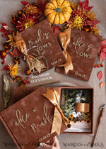 PHOTO ALBUM/ PHOTO BOX  Memory Bundle PhotoBox Gustbooks Vows terracotta Velvet Bundle Wedding Keepsake Set- Guestbook & sign, His Hers Wedding Vows, Photobox for pictures23
