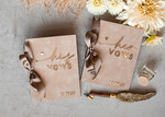 WEDDING GUEST BOOKS Bundle Gustbooks & Vows set Bundle Personalised  Wedding Guest Book & Custom Made Wedding Vows set of two - Bundle guestbook and vows books 22