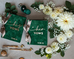 HOCHZEITS-GÄSTEBÜCHER Bundle Gustbooks & Vows Set Bundle personalisiertes Hochzeitsgästebuch & maßgeschneiderte Hochzeitsgelübde Set aus zwei - Bundle Gästebuch und Gelübde-Bücher33