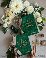 HOCHZEITS-GÄSTEBÜCHER Bundle Gustbooks & Vows Set Bundle personalisiertes Hochzeitsgästebuch & maßgeschneiderte Hochzeitsgelübde Set aus zwei - Bundle Gästebuch und Gelübde-Bücher33