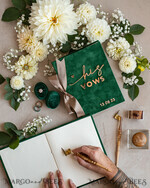 HOCHZEITS-GÄSTEBÜCHER Bundle Gustbooks & Vows Set Bundle personalisiertes Hochzeitsgästebuch & maßgeschneiderte Hochzeitsgelübde Set aus zwei - Bundle Gästebuch und Gelübde-Bücher33