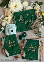 HOCHZEITS-GÄSTEBÜCHER Bundle Gustbooks & Vows Set Bundle personalisiertes Hochzeitsgästebuch & maßgeschneiderte Hochzeitsgelübde Set aus zwei - Bundle Gästebuch und Gelübde-Bücher33