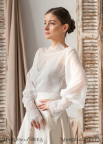 BRIDE bolero, robes, garter LACE WEDDING BOLERO Ivory Silk and Lace Wedding bolero long sleeve, Shrug Women Wedding, Bridal Backless Coverup, Ivory Blouse for Bride, Bridal Lace Blouse, dress capalet22