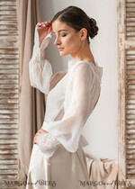 BRIDE bolero, robes, garter LACE WEDDING BOLERO Ivory Silk and Lace Wedding bolero long sleeve, Shrug Women Wedding, Bridal Backless Coverup, Ivory Blouse for Bride, Bridal Lace Blouse, dress capalet22