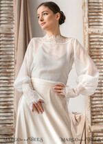 BRIDE bolero, robes, garter LACE WEDDING BOLERO Ivory Silk and Lace Wedding bolero long sleeve, Shrug Women Wedding, Bridal Backless Coverup, Ivory Blouse for Bride, Bridal Lace Blouse, dress capalet22