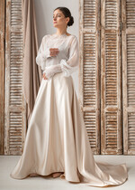 BRIDE bolero, robes, garter LACE WEDDING BOLERO Ivory Silk and Lace Wedding bolero long sleeve, Shrug Women Wedding, Bridal Backless Coverup, Ivory Blouse for Bride, Bridal Lace Blouse, dress capalet22