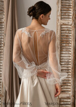 BRIDE bolero, robes, garter LACE WEDDING BOLERO Ivory Lace Wedding bolero puff sleeve, Shrug Women Wedding, Bridal Backless Coverup, Ivory Blouse for Bride, Bridal Lace Blouse, dress capalet14