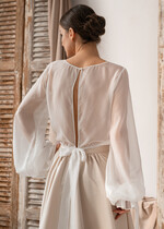 BRIDE bolero, robes, garter LACE WEDDING BOLERO Ivory Silk Wedding bolero long sleeve, Shrug Women Wedding, Bridal Modest Coverup, Boho Blouse for Bride, Bridal Lace Blouse, dress capalet30