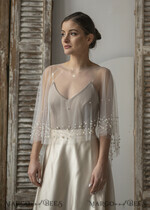 BRAUT Bolero, Kleider, Strumpfband SPITZEN HOCHZEITSBOLERO Elfenbein Tüll Hochzeitsbolero, Shrug Frauen Hochzeit, Brautcover, Elfenbein Bluse für die Braut, Braut Tüll Bluse, Kleid Capalet17