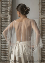 BRAUT Bolero, Kleider, Strumpfband SPITZEN HOCHZEITSBOLERO Elfenbein Tüll Hochzeitsbolero, Shrug Frauen Hochzeit, Brautcover, Elfenbein Bluse für die Braut, Braut Tüll Bluse, Kleid Capalet17