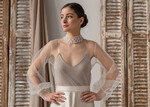 BRIDE bolero, robes, garter LACE WEDDING BOLERO Ivory tulle Wedding bolero puff sleeve, Shrug Women Wedding, Bridal Coverup, Ivory Blouse for Bride, Bridal Tulle Blouse, dress capalet13