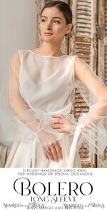 BRIDE bolero, robes, garter LACE WEDDING BOLERO Ivory Silk Wedding bolero long sleeve, Shrug Women Wedding, Bridal Modest Coverup, Boho Blouse for Bride, Bridal Lace Blouse, dress capalet21