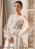 BRIDE bolero, robes, garter LACE WEDDING BOLERO Ivory Silk Wedding bolero long sleeve, Shrug Women Wedding, Bridal Modest Coverup, Boho Blouse for Bride, Bridal Lace Blouse, dress capalet21