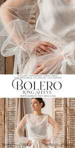 BRIDE bolero, robes, garter LACE WEDDING BOLERO Ivory Silk Wedding bolero long sleeve, Shrug Women Wedding, Bridal Modest Coverup, Boho Blouse for Bride, Bridal Lace Blouse, dress capalet21