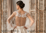 BRIDE bolero, robes, garter LACE WEDDING BOLERO Ivory Lace Wedding bolero long sleeve, Shrug Women Wedding, Bridal Backless Coverup, Ivory Blouse for Bride, Bridal Lace Blouse, dress capalet32