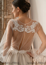 BRIDE bolero, robes, garter LACE WEDDING BOLERO Ivory Lace Wedding bolero long sleeve, Shrug Women Wedding, Bridal Backless Coverup, Ivory Blouse for Bride, Bridal Lace Blouse, dress capalet32