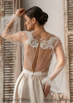 BRIDE bolero, robes, garter LACE WEDDING BOLERO Ivory Lace Wedding bolero long sleeve, Shrug Women Wedding, Bridal Backless Coverup, Ivory Blouse for Bride, Bridal Lace Blouse, dress capalet32