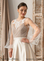BRIDE bolero, robes, garter LACE WEDDING BOLERO Ivory Lace Wedding bolero long sleeve, Shrug Women Wedding, Bridal Backless Coverup, Ivory Blouse for Bride, Bridal Lace Blouse, dress capalet32