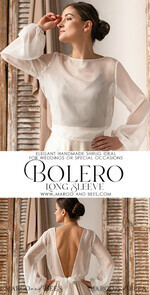 BRIDE bolero, robes, garter LACE WEDDING BOLERO Ivory Silk Wedding bolero long sleeve, Shrug Women Wedding, Bridal Modest Coverup, Boho Blouse for Bride, Bridal Lace Blouse, dress capalet12