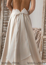 BRIDE bolero, robes, garter LACE WEDDING BOLERO Ivory Tulle Wedding Dress Topper, Wedding Dress Tulle scarf, Back Mesh Bow, Tulle dress bow6