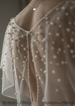 BRIDE bolero, robes, garter LACE WEDDING BOLERO Ivory tulle Wedding bolero, Shrug Women Wedding, Bridal Coverup, Ivory Blouse for Bride, Bridal Tulle Blouse, dress capalet13