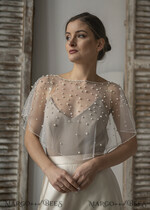 BRIDE bolero, robes, garter LACE WEDDING BOLERO Ivory tulle Wedding bolero, Shrug Women Wedding, Bridal Coverup, Ivory Blouse for Bride, Bridal Tulle Blouse, dress capalet13