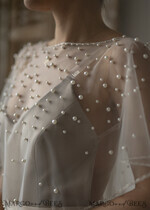 BRIDE bolero, robes, garter LACE WEDDING BOLERO Ivory tulle Wedding bolero, Shrug Women Wedding, Bridal Coverup, Ivory Blouse for Bride, Bridal Tulle Blouse, dress capalet13