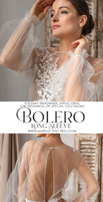 BRIDE bolero, robes, garter LACE WEDDING BOLERO Ivory Lace Wedding bolero long sleeve, Shrug Women Wedding, Bridal Backless Coverup, Ivory Blouse for Bride, Bridal Lace Blouse, dress capalet15