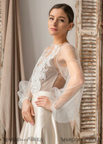 BRIDE bolero, robes, garter LACE WEDDING BOLERO Ivory Lace Wedding bolero long sleeve, Shrug Women Wedding, Bridal Backless Coverup, Ivory Blouse for Bride, Bridal Lace Blouse, dress capalet16