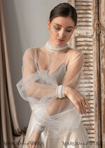 BRIDE bolero, robes, garter LACE WEDDING BOLERO Ivory tulle Wedding bolero puff sleeve, Shrug Women Wedding, Bridal Coverup, Ivory Blouse for Bride, Bridal Tulle Blouse, dress capalet16