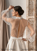 BRIDE bolero, robes, garter LACE WEDDING BOLERO Ivory tulle Wedding bolero puff sleeve, Shrug Women Wedding, Bridal Coverup, Ivory Blouse for Bride, Bridal Tulle Blouse, dress capalet16