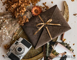 PHOTO ALBUM/ PHOTO BOX  envelopes for photos Packaging for Wedding and Family Photographers, Customized velvet Envelope for Photos with floral liner, velvet Case Prints 5x79
