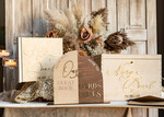 KARTONBOXEN  
 Holz Eco Rustikale Kartenboxen Rustikale Holz Set Kartenbox Gästebuch & Schild, Hochzeitskartenbox mit Schloss Instant Instax Gästebuch, Holz Hochzeitsgeldbox Sing Gästebuch Set, Kartenbox mit Schlitz und Schloss Karten und Geschenk Bogen Acrylschild Set32