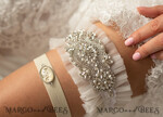 BRAUT Bolero, Kleider, Strumpfband STRUMPFBAND FÜR DIE BRAUT Set aus zwei Gürteln, personalisierter Hochzeitsgürtel in Box, etwas blauer Tüllgürtel und personalisiertes Wurfset, Gürtel für die Braut, Brautparty-Geschenk für die Braut, elfenbeinfarbener Tüllgürtelset, Geschenk für die Braut, Wurfgürtel6