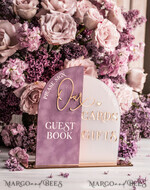 TABLE DECOR SIGNS Guestbook & Cards Gifts Signs Golden Acrylic gifts & cards signs with stand, Mauve Velvet and gold guestbook Sign, Gold Mauve gifts & cards signs, Luxury Wedding guestbook Decor 13