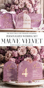 TABLE DECOR SIGNS Guestbook & Cards Gifts Signs Golden Acrylic gifts & cards signs with stand, Mauve Velvet and gold guestbook Sign, Gold Mauve gifts & cards signs, Luxury Wedding guestbook Decor 13