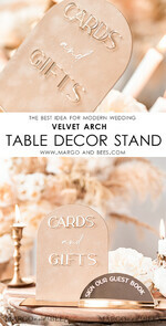TABLE DECOR SIGNS Guestbook & Cards Gifts Signs Golden Acrylic gifts & cards signs with stand, Beige Velvet and gold guestbook Sign, Golden Plexi gifts & cards signs, Luxury Wedding guestbook Decor Centerpieces7