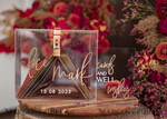 TISCHDEKORATIONSCHILDER   Gästebuch & Karten Geschenke Schilder Transparente Acrylkarten und Glückwunsch-Schild, klares Acryl- und Goldschild, goldenes Plexi-Schild, luxuriöse Hochzeits Tischdekoration, Hochzeitsbeschilderung goldene Spiegelschilder18